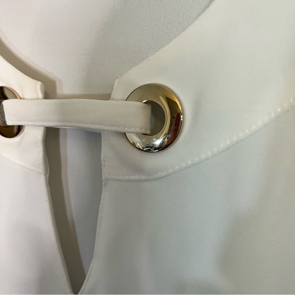 Tommy Hilfiger Women's White Nautical Sleeveless Top Size Small - Picture 6 of 8